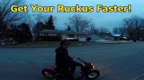 How To Make Your Ruckus Faster Youtube