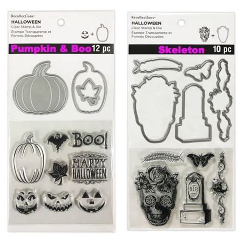6 Options Of Halloween Stamps And Dies Sets By Etsy
