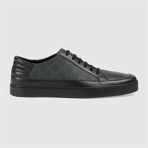 Lyst Gucci Gg Supreme Low Top Trainer In Black For Men Save 16