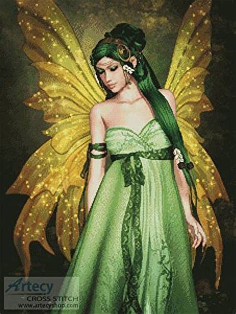 Completed pattern will look beautiful both in a frame and as a charming addition to pockets on. Fairy of the Forest Cross Stitch Pattern fantasy