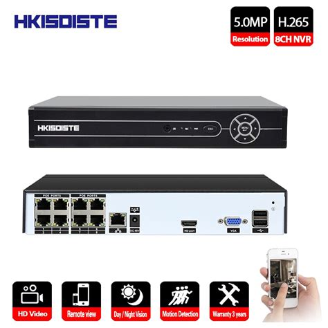 Hkixdiste 4ch 8ch 5mp Poe Nvr P2p Onvif Network Video Recorder Full Hd