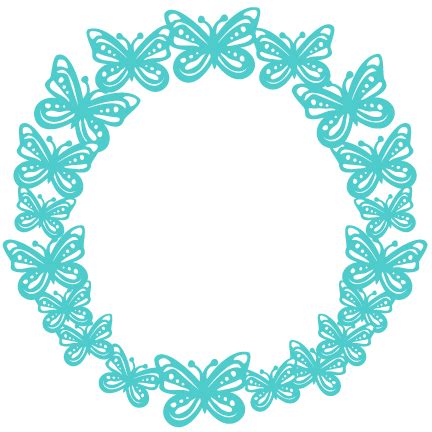 Butterfly Wreath SVG scrapbook cut file cute clipart files for