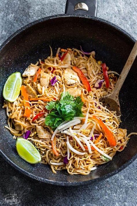 Simple enough to accomplish on a weeknight! BEST Chicken Pad Thai Noodles - Meal Prep + RECIPE VIDEO