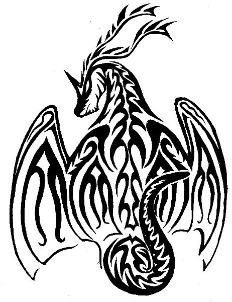 Dragonite Tribal Tattoo By Silvershadowstalker On Deviantart