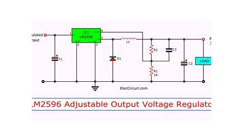 LM2596 3-A Step-Down Voltage Regulator - Electronic Circuit