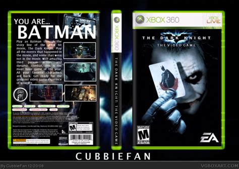 The Dark Knight Xbox 360 Box Art Cover By Cubbiefan