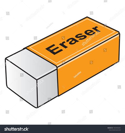 Eraser Vector Illustrationisolated On White Backgroundtop 库存矢量图（免版税