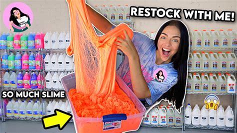 Restock My Slime Shop With Me So Much Slime Youtube