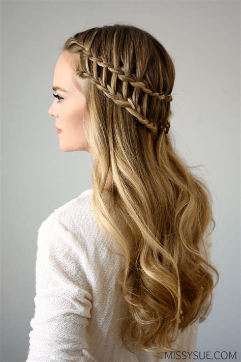 Wavy yes.if you braid your hair when wet it will get wavy when dried.if you want to curl you hair try twisting it really tight and put them in very small buns all over your head.or use a curling iron.hope i helped. Half Up Ladder Braid