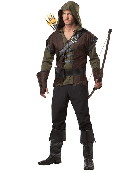 Robin Hood Medieval Warrior English Outlaw Adult Mens Halloween Costume