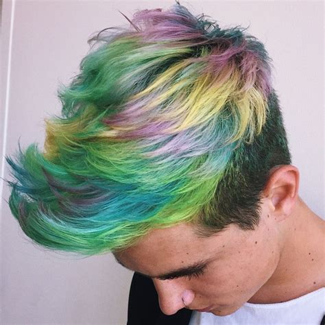 kian lawley rockin these rainbow locks ️ the perfect men s hairstyle is just a hairflip away