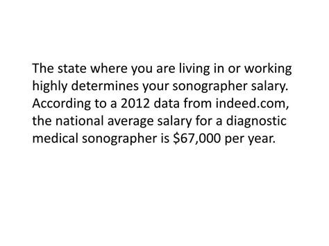Ppt Sonography Salary Powerpoint Presentation Free Download Id708415