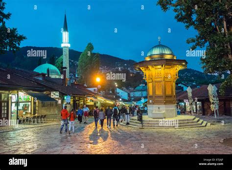 sebilj fountain in Bascarsija quarter in Sarajevo Stock Photo: 84009255 - Alamy