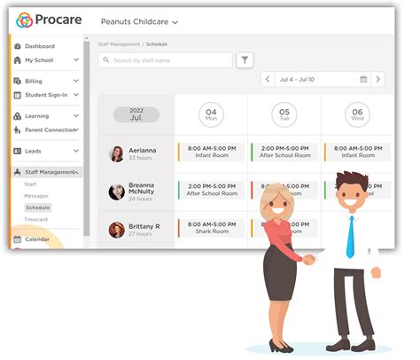 Child Care Staff Scheduling & Management Software | Procare