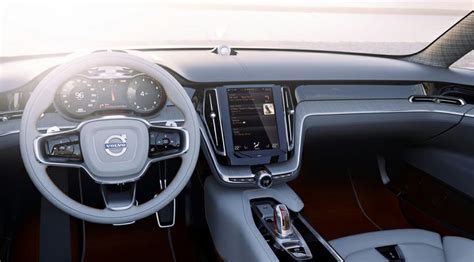The Dashboard Of The Volvo Concept Estate Has A Stylish Ipad Like Feel
