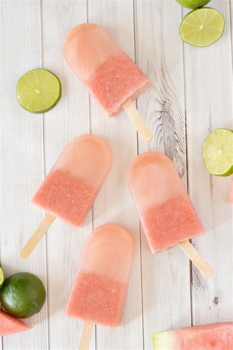 Watermelon Lime Popsicles The Rebel Chick