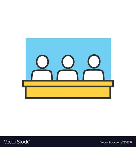 Students In Classroom Icon Royalty Free Vector Image