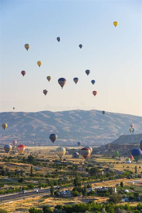 Hot Air Balloons Over Cappadocia Editorial Photography Image Of