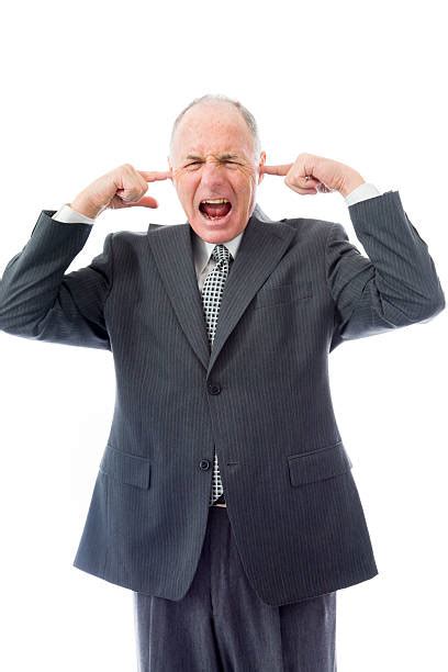Frantic Senior Man Screaming Stock Photos Pictures And Royalty Free