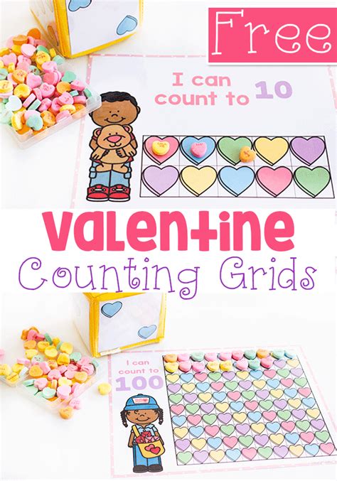 Counting Games For Kindergarten And Preschool In 2020 Valentine