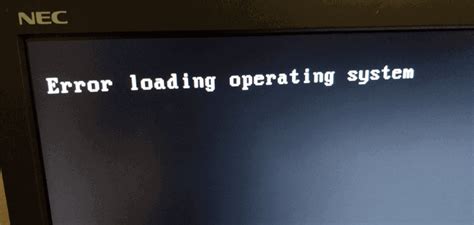 How To Fix The Error Loading Operating System Issue