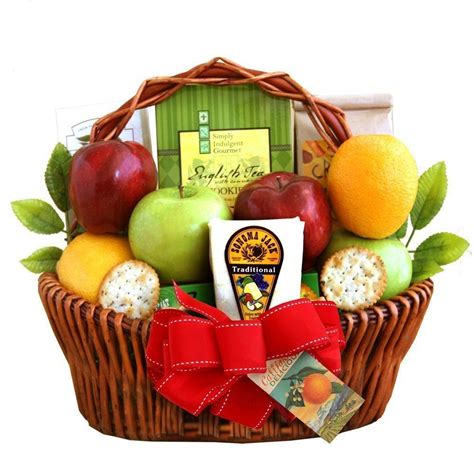 Nuts Cheese And Fruit Refreshing Gourmet T Basket By Organic