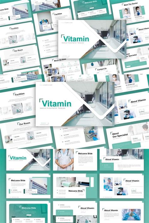 Vitamin Medical Presentation Powerpoint Template Powerpoint Template