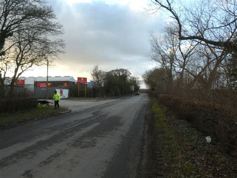 Industrial Estate Along Newton Lane DS Pugh Geograph Britain And