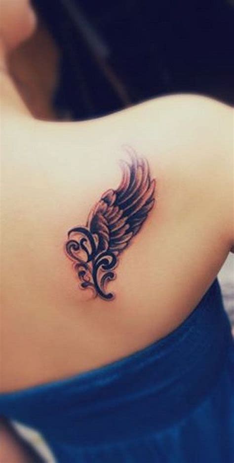 Angel Back Shoulder Tattoo