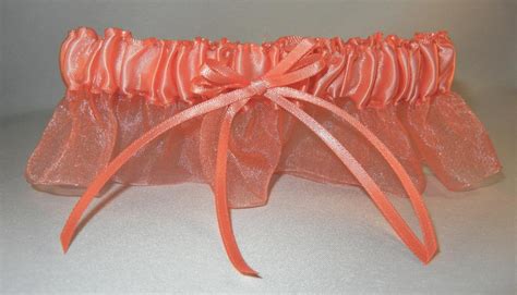 Coral Prom Garter Simply Charming