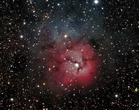 He Trifid Nebula Is A Star Forming Region In The Scutum Spiral Arm Of