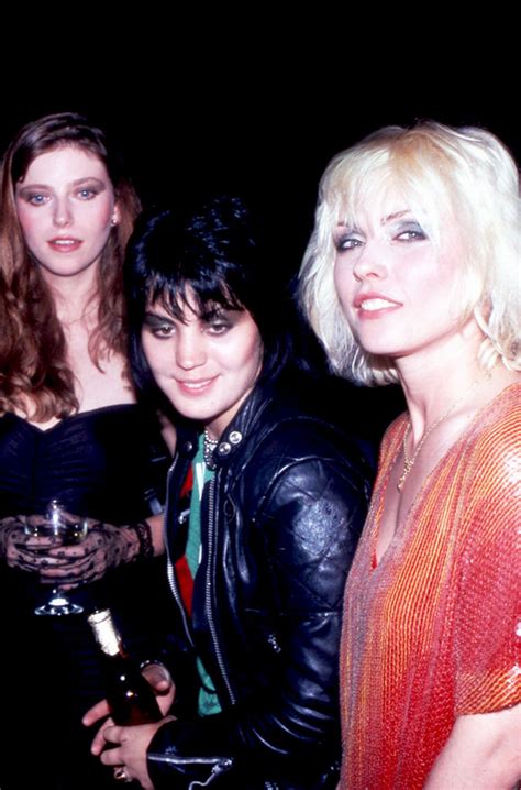 Bebe Buell Joan Jett And Debbie Harry At A Party For Blondie At