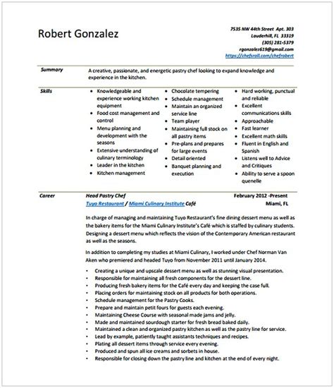 Chef Cv Sample Doc Full Guide Chef Resume 12 Samples Pdf And Word