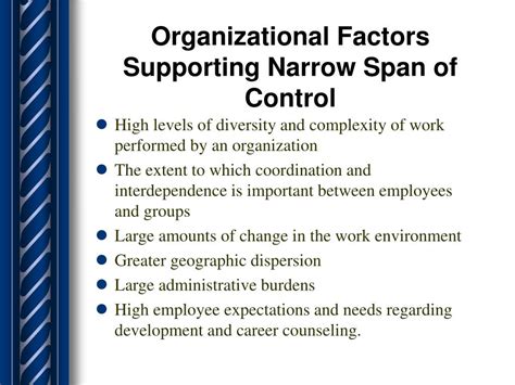 Ppt Assessing Your Organizational Span Of Control Powerpoint