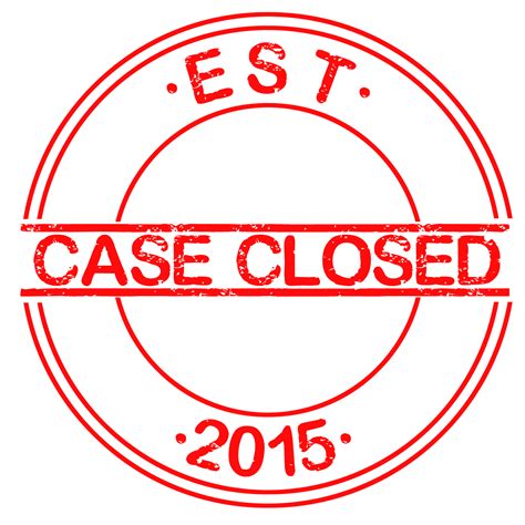 Case Closed Stamp PNG Free Download | PNG Arts