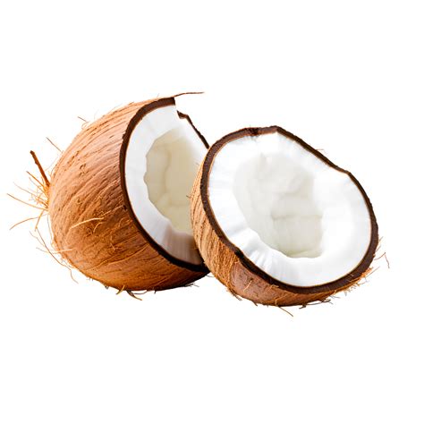 Coconut On Png Background Coconut Cut Cartoon Coconuts Are Cut In