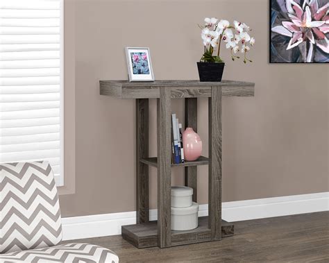 Monarch Specialties Accent Table 32l Dark Taupe Hall Console