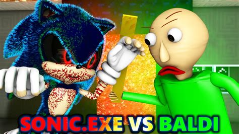 Sonicexe Vs New Baldis Basics Challenge Official Baldi Minecraft