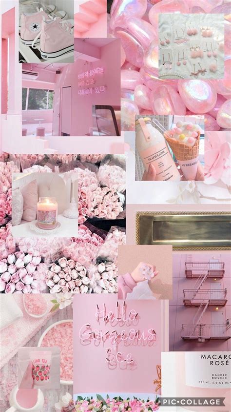 Pink Aesthetic Background Pink Aesthetic Collage
