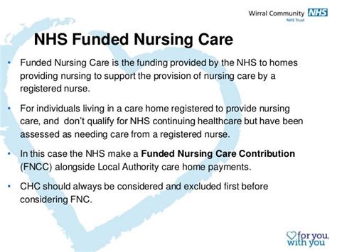 Nhs Continuing Healthcare Vand Funded Nursing Care Information