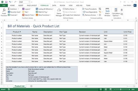 Bill of materials software helps you stay on top of your production planning, purchasing and estimating. Bill of Materials Templates (MS Word + 6 Excel Spreadsheets)