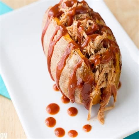 Pulled Pork Stuffed Sweet Potatoes Beef Broth