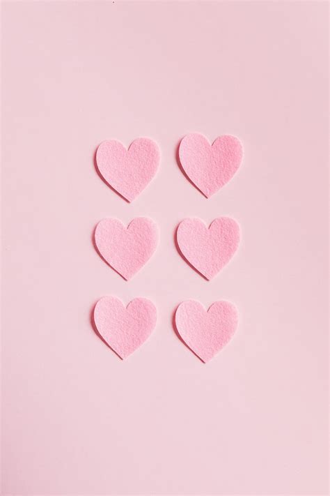 Pink Hearts Minimal Hd Phone Wallpaper Pxfuel