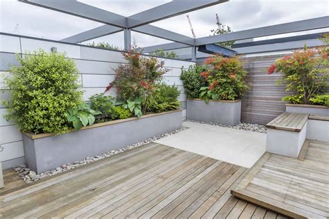 Traditional terraced gardens tend to reflect the planting style of the overall garden or style of the house. Roof Terrace Design penthouse apartment King's Cross ...