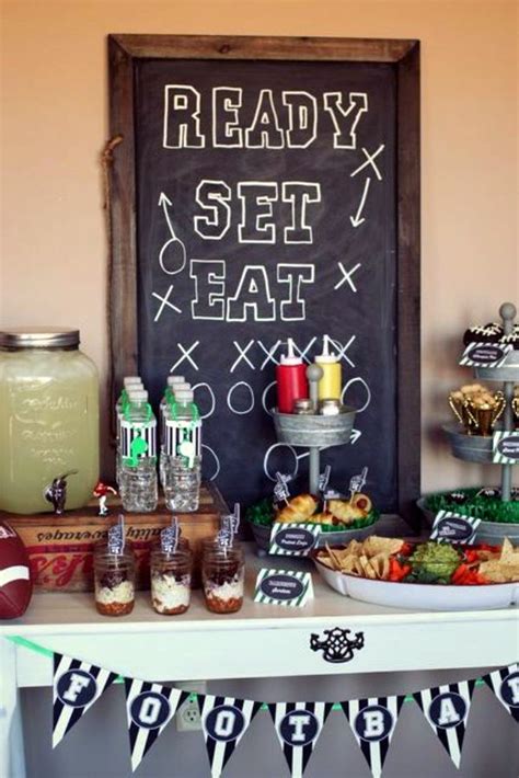 30 Super Bowl Party And Decoration Ideas Football Banquet Football