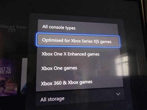Optimised For Series Filter Now Present In My Games And Apps R Xboxinsiders