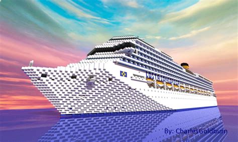 Costa Concordia 11 Scale Real Cruise Ship Download Minecraft Map