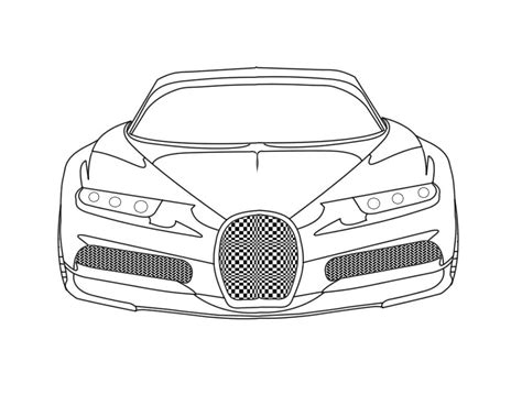 A Bugatti Car Coloring Page Download Print Or Color Online For Free