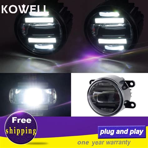 Kowell Car Styling Fog Lamp For Subaru Forester Xv Brz Impreza Led Drl Daytime Running Light Fog