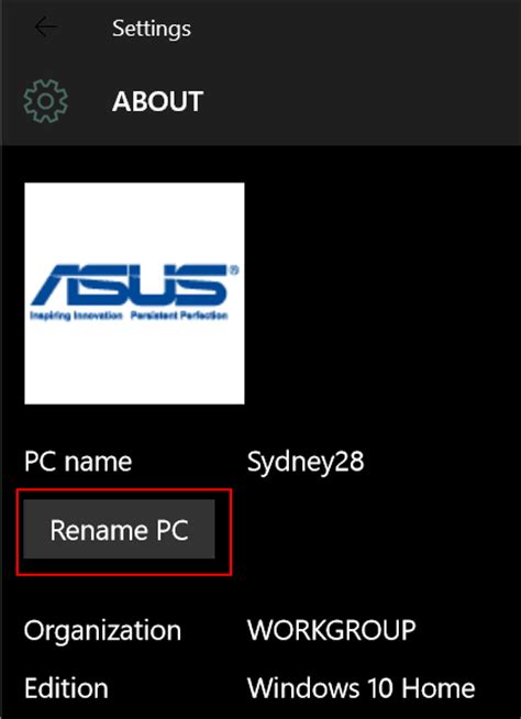 How to change your computer name windows 10 this tutorial will apply for computers, laptops, desktops,and tablets running the windows 10 operating system (home, professional, enterprise, education) from all supported hardware manufactures, like dell, hp, acer, asus, toshiba,lenovo. Change Your Computer Name, User Name and Password in ...